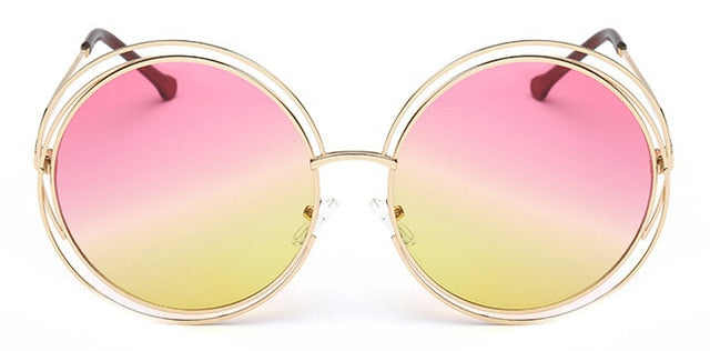 Oversized Retro Sunglasses - Capacina