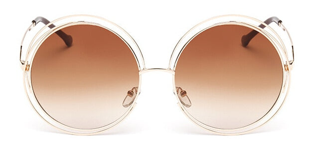 Oversized Retro Sunglasses - Capacina