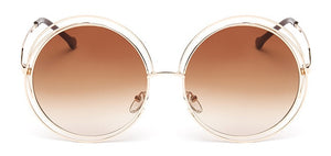 Oversized Retro Sunglasses - Capacina