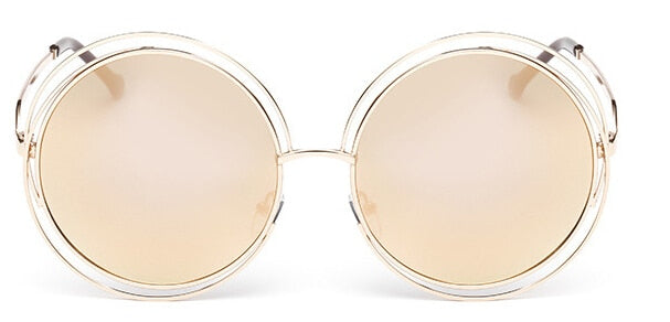 Oversized Retro Sunglasses - Capacina