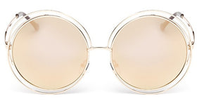 Oversized Retro Sunglasses - Capacina