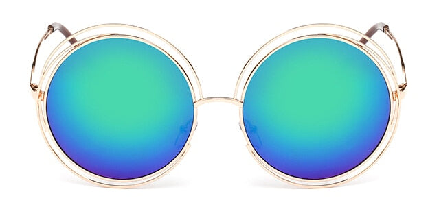 Oversized Retro Sunglasses - Capacina