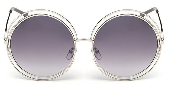 Oversized Retro Sunglasses - Capacina