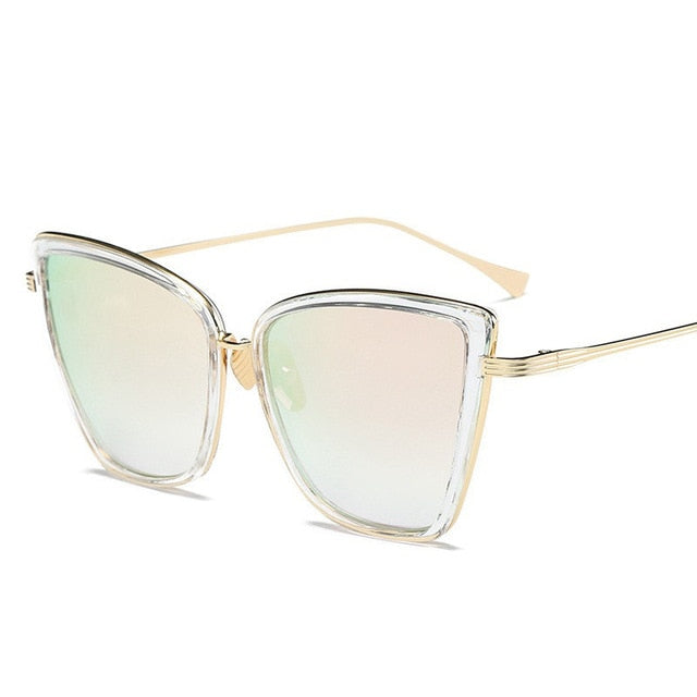 Retro Large Cats Eye Sunglasses - Capacina