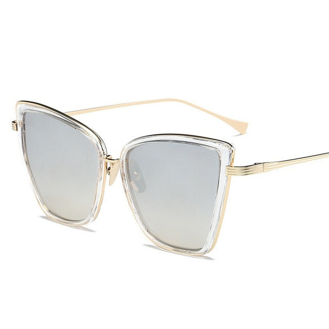 Retro Large Cats Eye Sunglasses - Capacina