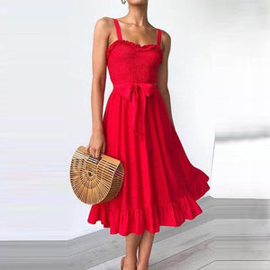 Ruffle Beach Sundress - Capacina