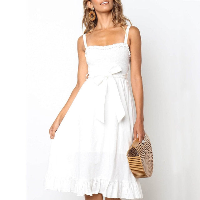 Ruffle Beach Sundress - Capacina